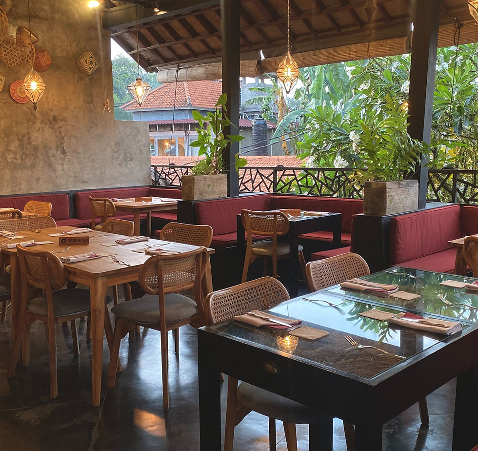 Kusi Restaurant interior — South American Asian fusion dining in Ubud, Bali